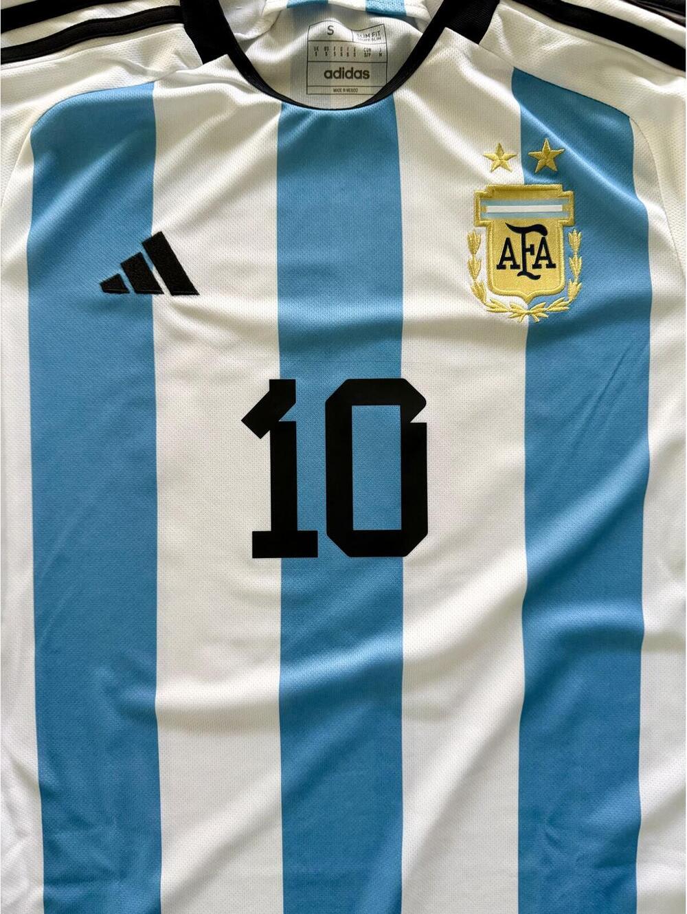 24 HOUR SALE Small Adidas Lionel Messi Argentina Qatar 2022 Stadium Version - Picture 4 of 5